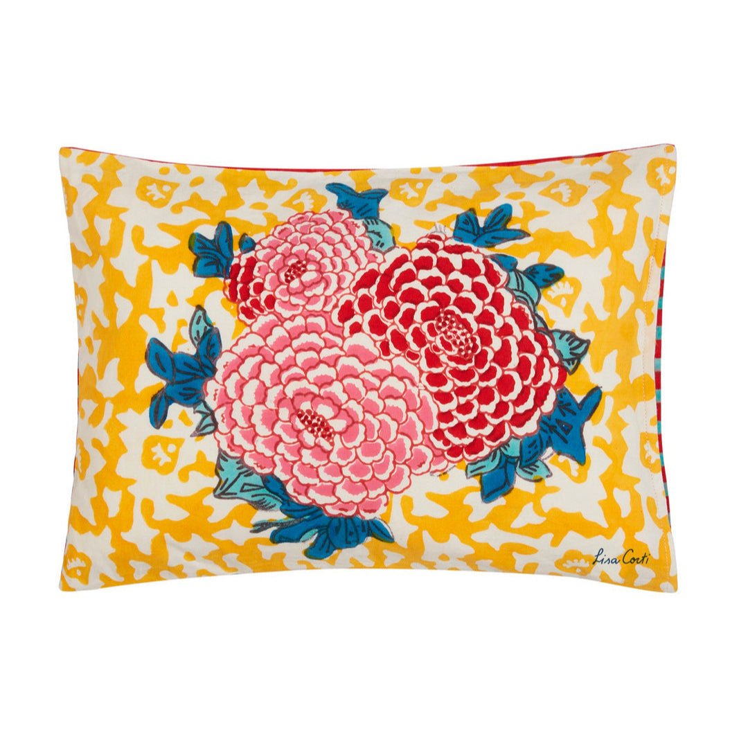 Arabesque Corolla Gold Natural Cushion | Lisa Corti - Bon Ton goods