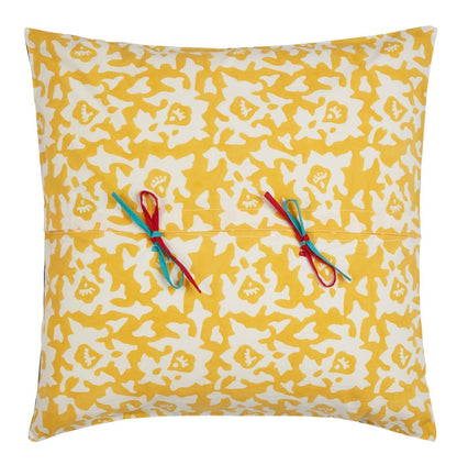 Arabesque Corolla Gold Natural Pillow Cushion Cover 45x45 | Lisa Corti - Bon Ton goods