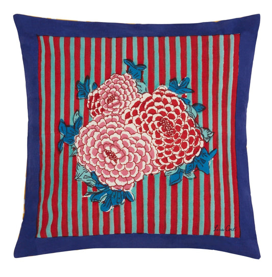 Arabesque Corolla Gold Natural Pillow Cushion Cover 45x45 | Lisa Corti - Bon Ton goods