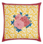 Arabesque Corolla Gold Natural Pillow Cushion Cover 60x60 | Lisa Corti - Bon Ton goods