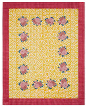 Load image into Gallery viewer, Arabesque Corolla Gold Natural - Reversible Quilt - Bon Ton goods
