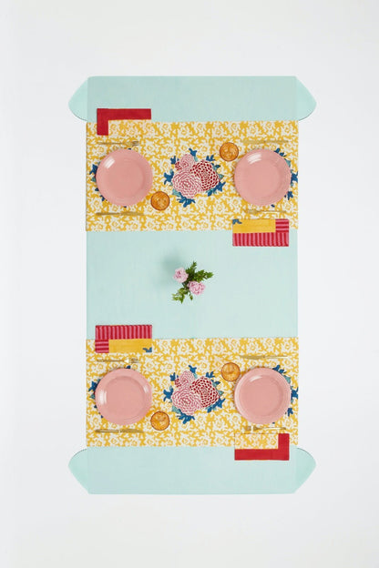 Arabesque Corolla Gold Natural - Table Runner | Lisa Corti - Bon Ton goods