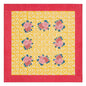 Arabesque Corolla Gold Natural Tablecloth – 180X180 | Lisa Corti - Bon Ton goods