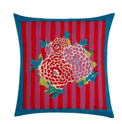 Arabesque Corolla Natural Coffee Cushion Cover 45x45 | Lisa Corti - Bon Ton goods
