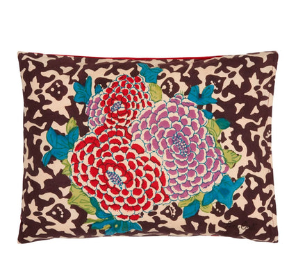 Arabesque Corolla Natural Coffee Cushion | Lisa Corti - Bon Ton goods