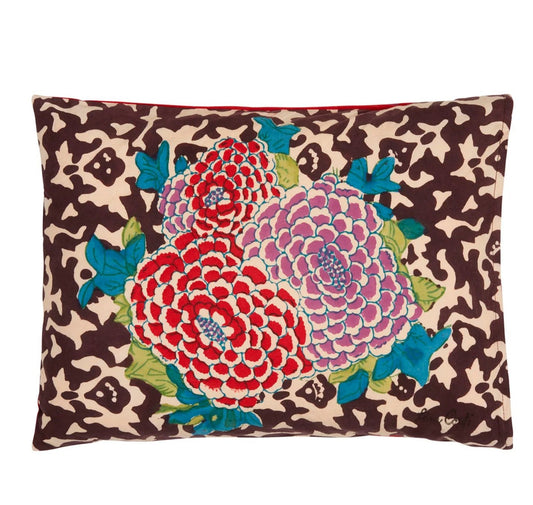 Arabesque Corolla Natural Coffee Cushion | Lisa Corti - Bon Ton goods
