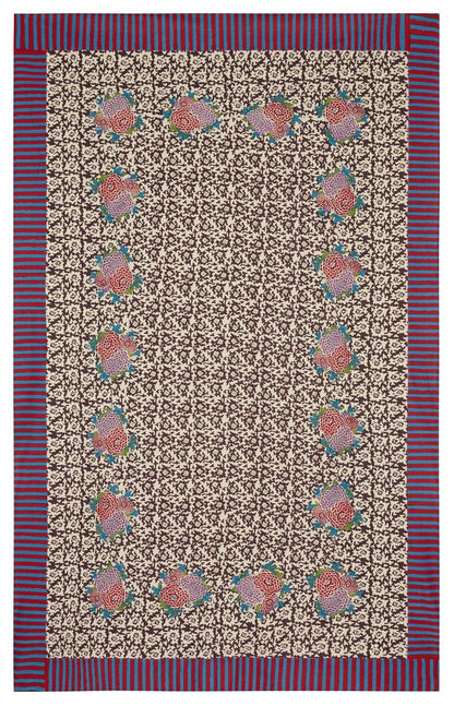 Arabesque Corolla Natural Coffee Muslin Cloth - Bon Ton goods