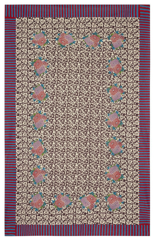 Arabesque Corolla Natural Coffee Muslin Cloth - Bon Ton goods