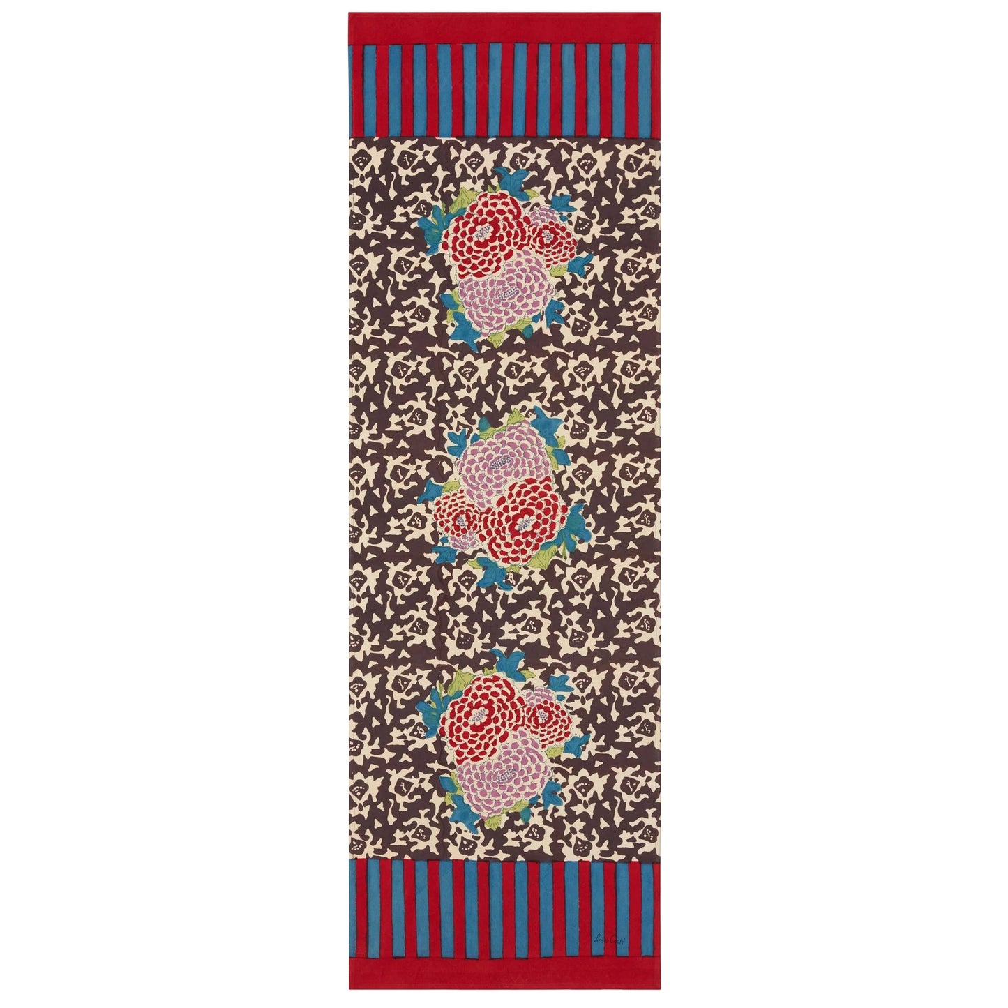Arabesque Corolla Natural Coffee Runner – 50X150 | Lisa Corti - Bon Ton goods