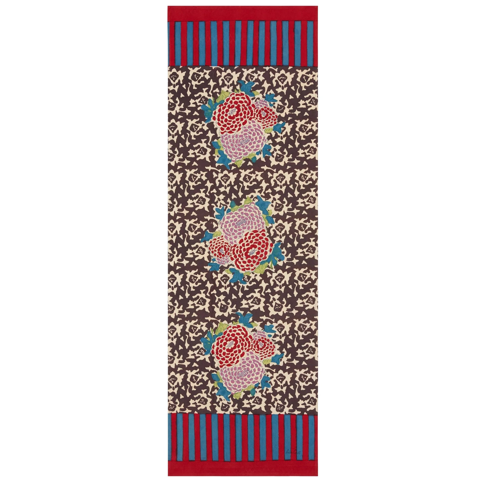 Arabesque Corolla Natural Coffee Runner – 50X150 | Lisa Corti - Bon Ton goods