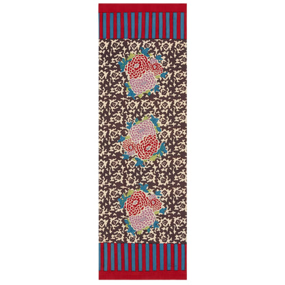 Arabesque Corolla Natural Coffee Runner – 50X150 | Lisa Corti - Bon Ton goods