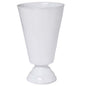 Archibald Vase by Astier de Villatte, tall white glazed pedestal vase