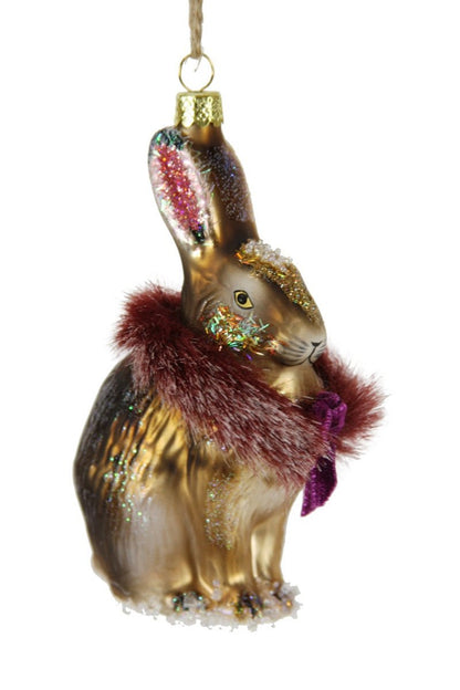 Arctic Hare - Brown Christmas Ornament - BON TON goods