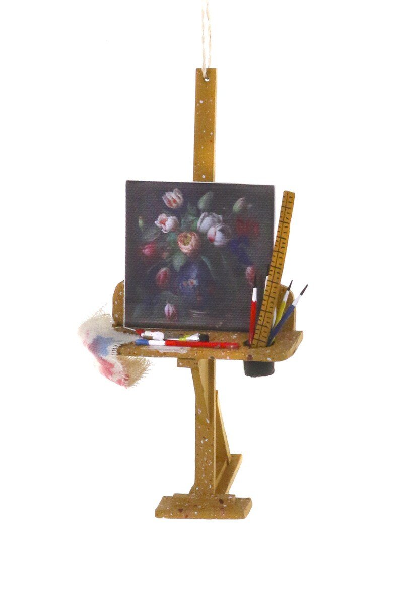 Art Studio Easel Christmas Ornament - Bon Ton goods