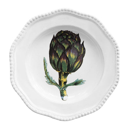 John Derian Artichoke Soup Plate, set of 6 by Astier de Villatte, official product view