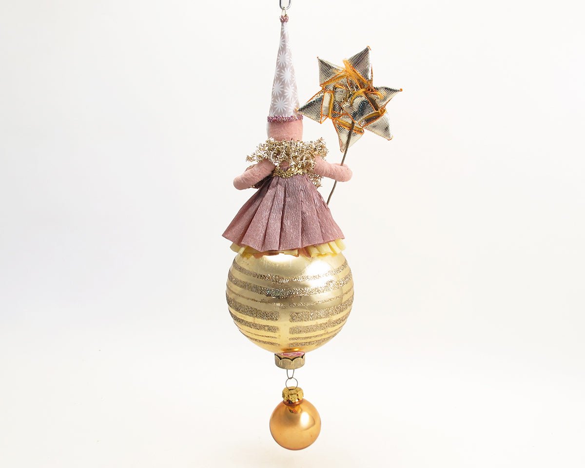 Assorted Princess On Ball Ornament | Vintage by Crystal Spun Cotton Ornament - Bon Ton goods