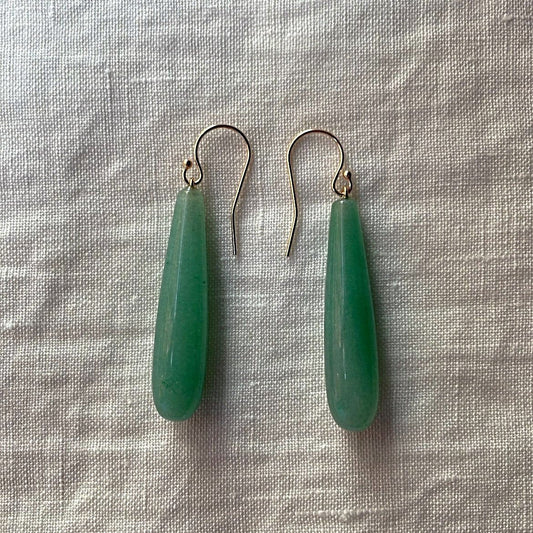 Aventurine Drop Earrings | Mikkel Brøgger - Bon Ton goods