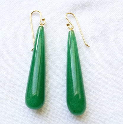 Aventurine Drop Earrings | Mikkel Brøgger - Bon Ton goods