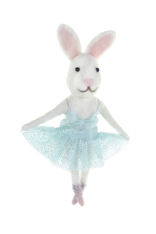 Ballerina Bunny Felt Christmas Ornament by Cody Foster