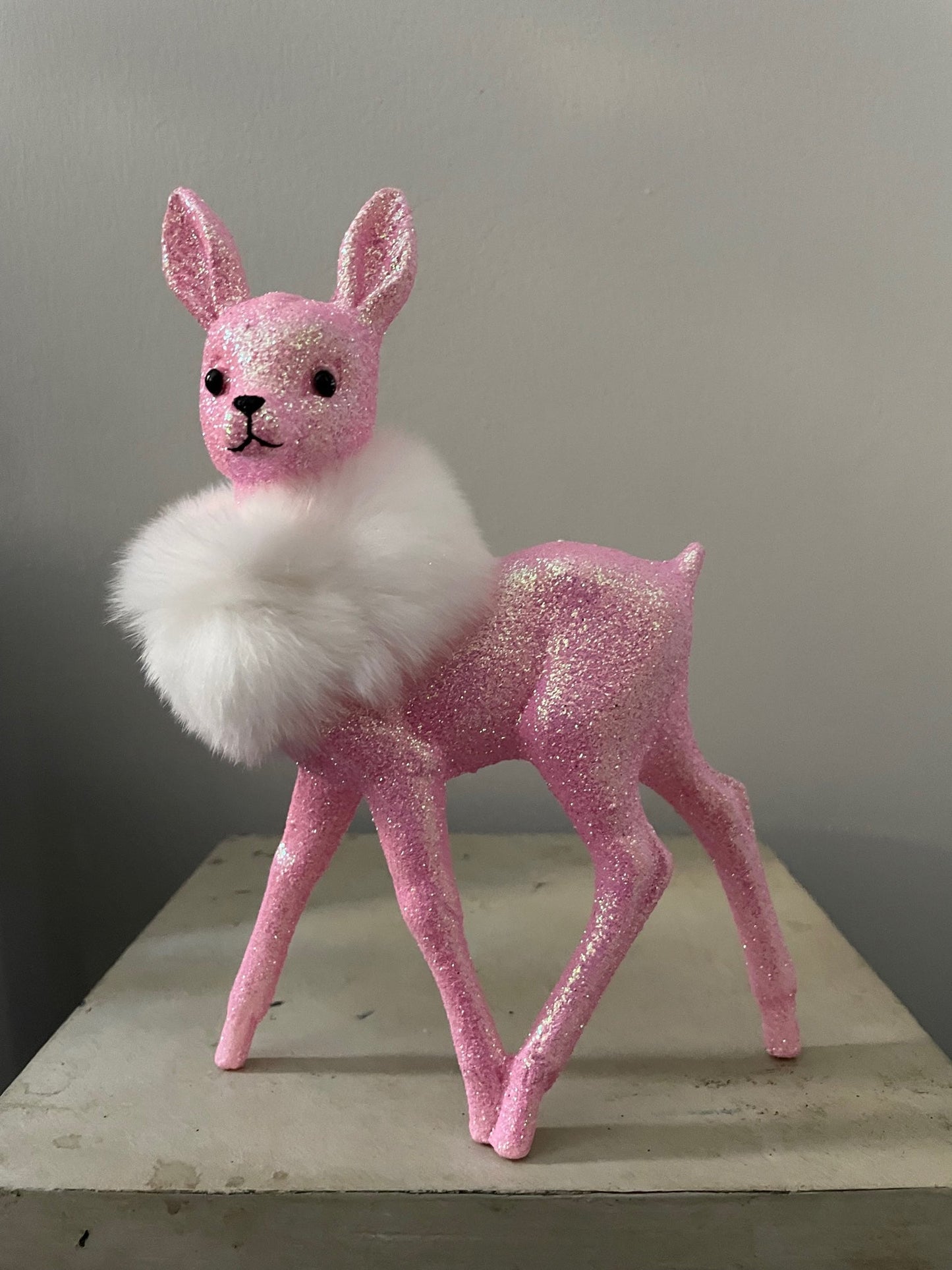 Bambi Candy Pink Glitter with Fur | Ino Schaller - Bon Ton goods