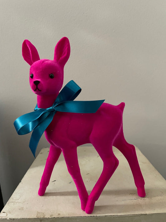Bambi Fuschia Velvet with Bow - Bon Ton goods