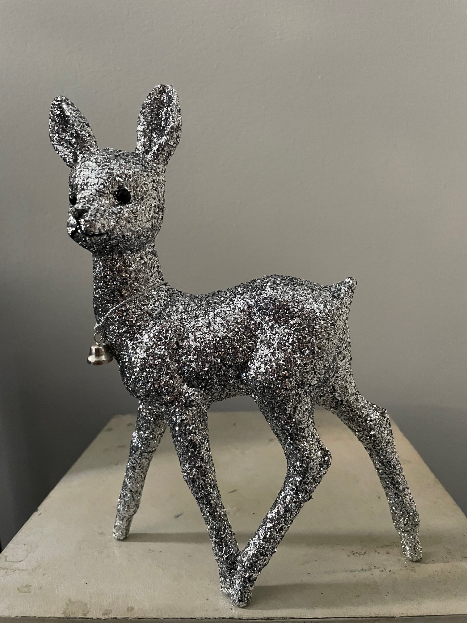 Bambi Silver Glitter with Bell | Ino Schaller - Bon Ton goods