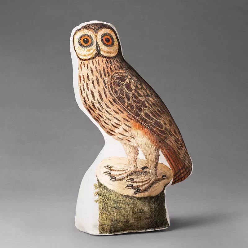 Barn Owl Novelty Plush Pillow | John Derian - Bon Ton goods