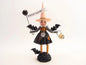 Batty Witch Figure - Vintage Inspired Spun Cotton | Vintage by Crystal Spun Cotton Ornament - Bon Ton goods