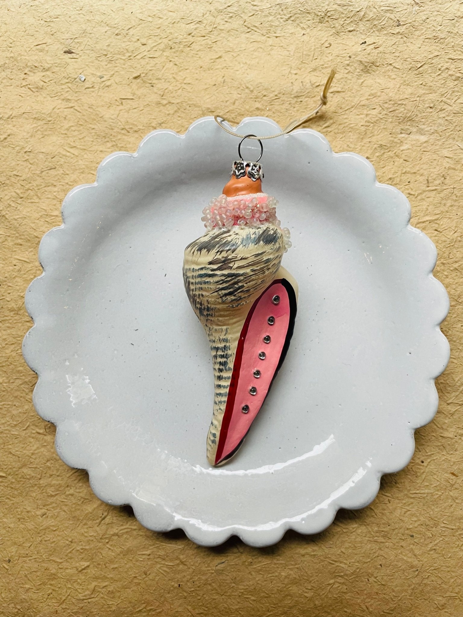 Beachcomber Glass Shell Ornaments – Set of 8 Styles - Bon Ton goods