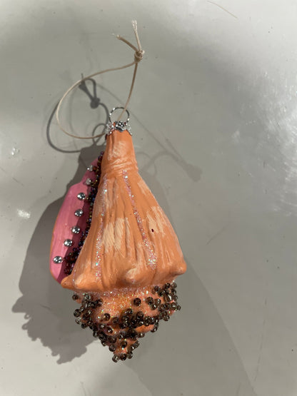 Beachcomber Glass Shell Ornaments – Set of 8 Styles - Bon Ton goods