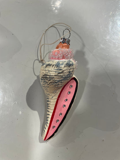 Beachcomber Glass Shell Ornaments – Set of 8 Styles - Bon Ton goods