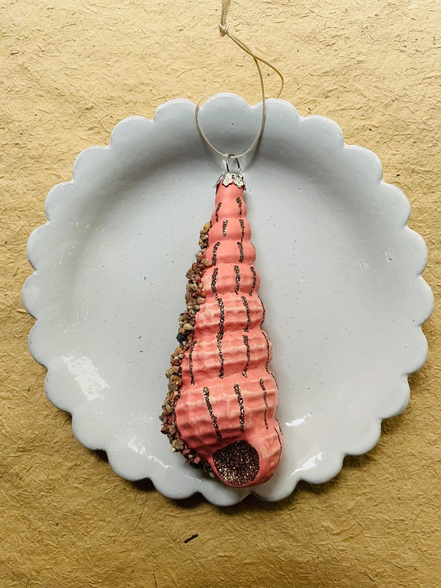 Beachcomber Glass Shell Ornaments – Set of 8 Styles - Bon Ton goods