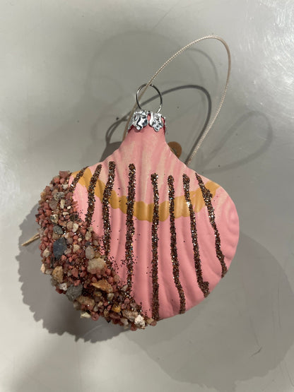Beachcomber Glass Shell Ornaments – Set of 8 Styles - Bon Ton goods