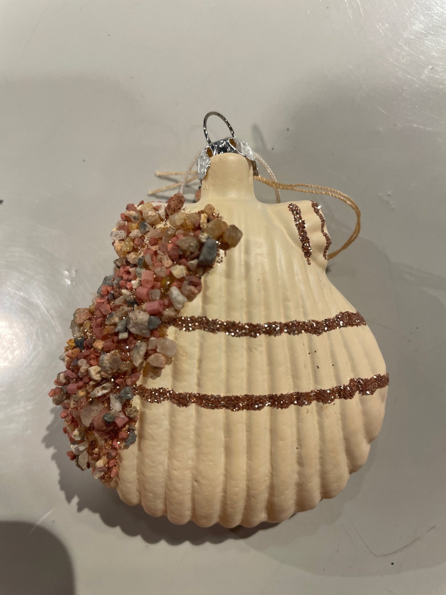 Beachcomber Glass Shell Ornaments – Set of 8 Styles - Bon Ton goods