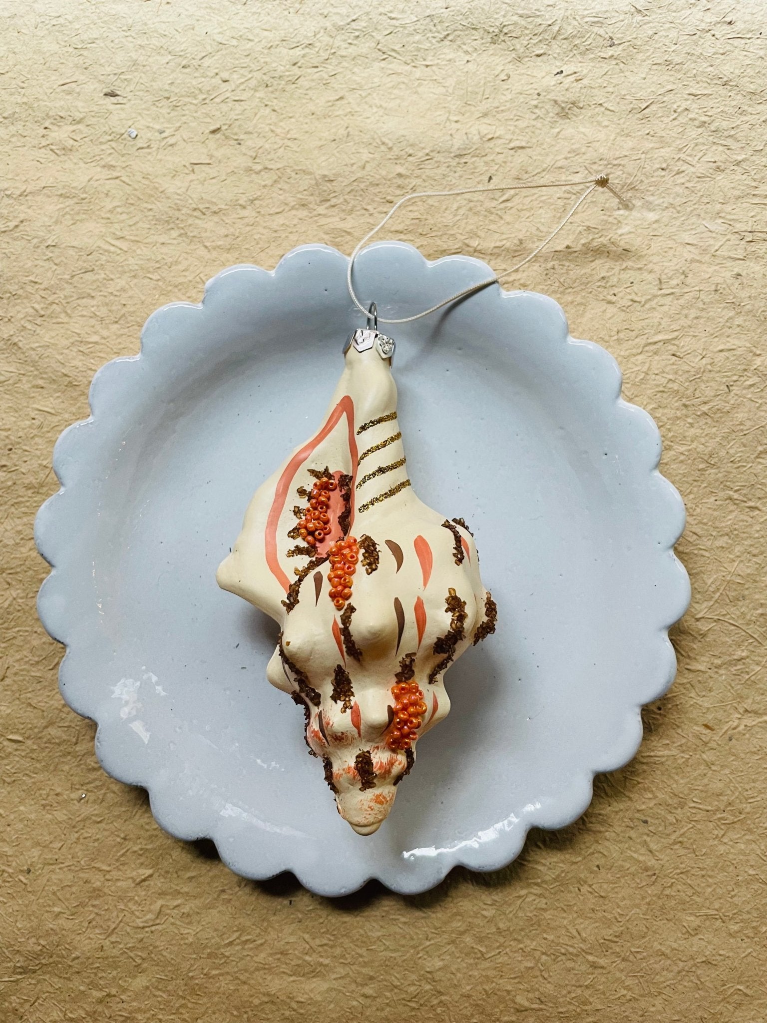 Beachcomber Glass Shell Ornaments – Set of 8 Styles - Bon Ton goods