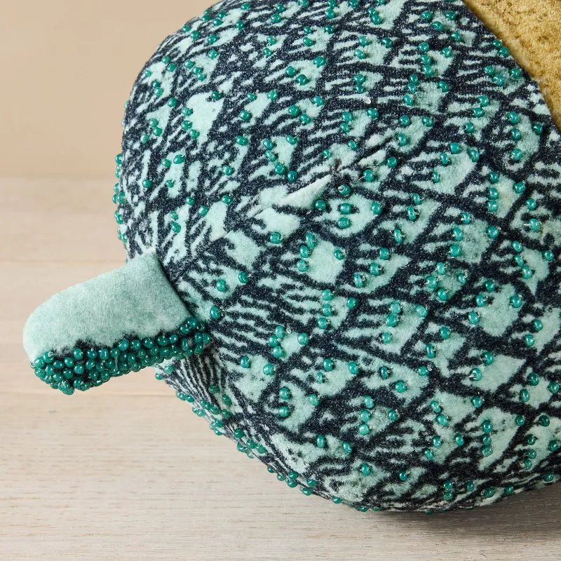 Beaded Acorn Novelty Pillow | John Derian - Bon Ton goods