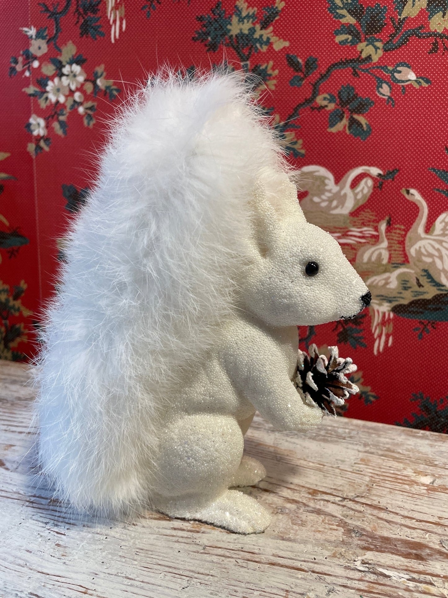 Beaded White Squirrel | Ino Schaller - Bon Ton goods