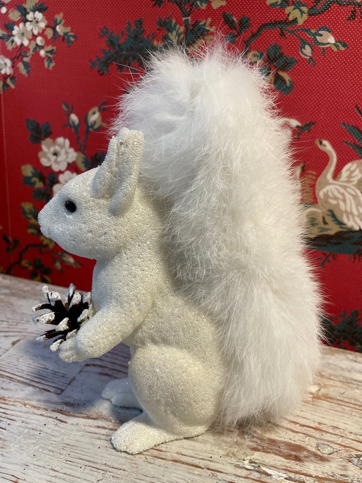 Beaded White Squirrel | Ino Schaller - Bon Ton goods