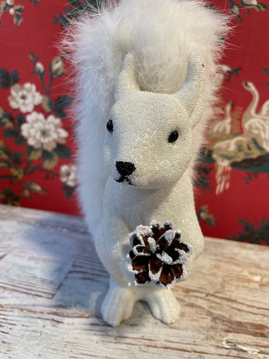 Beaded White Squirrel | Ino Schaller - Bon Ton goods