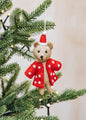 Bear with Dotted Coat Christmas ornament | Christmas Ornament - Bon Ton goods