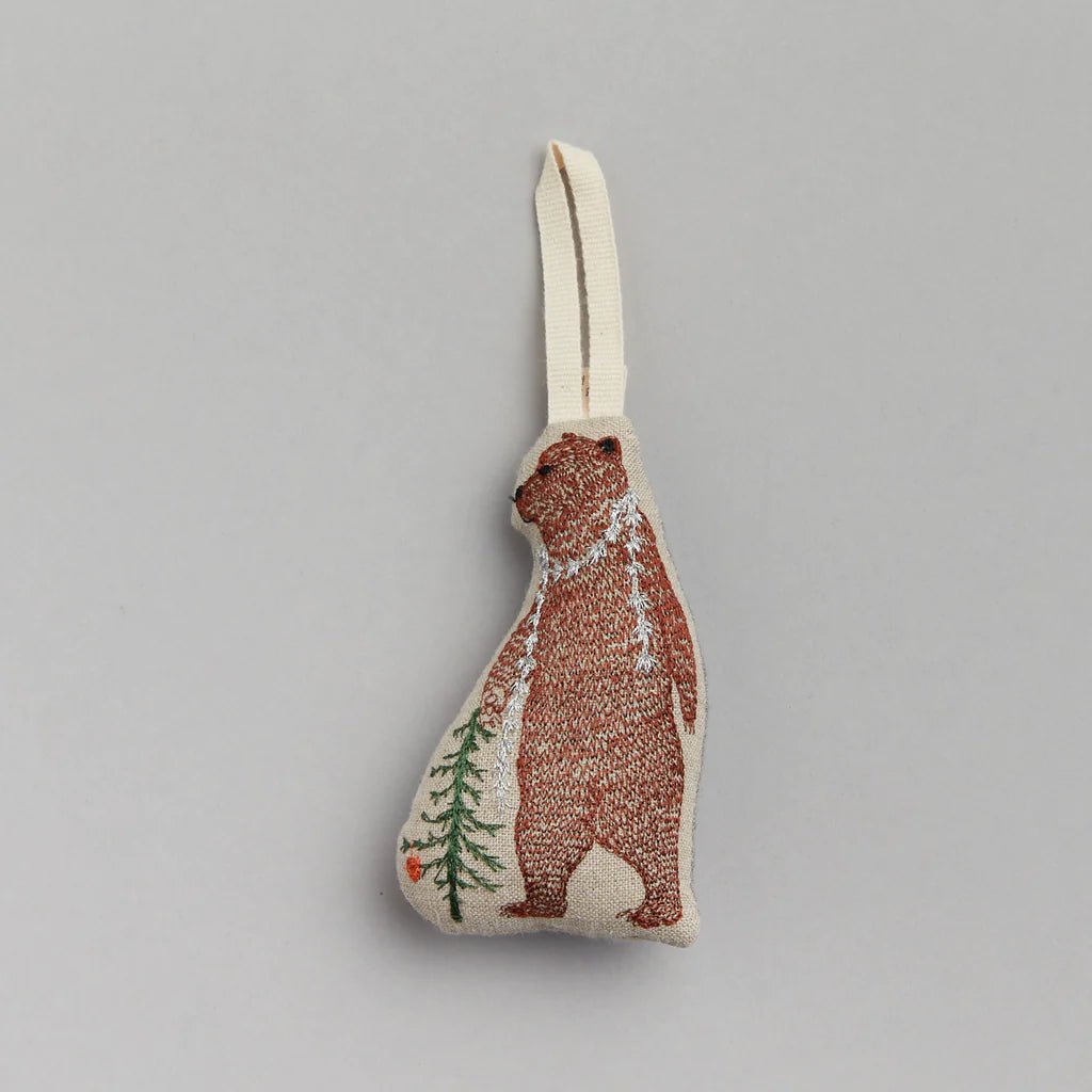 Bear with Tinsel Ornament - Bon Ton goods