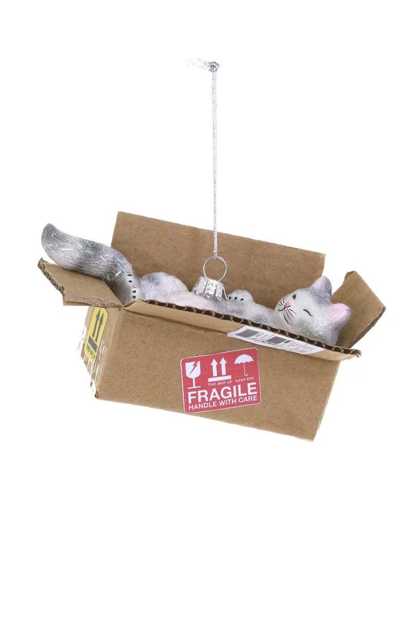 Best Cat Toy Glass Ornament - Bon Ton goods