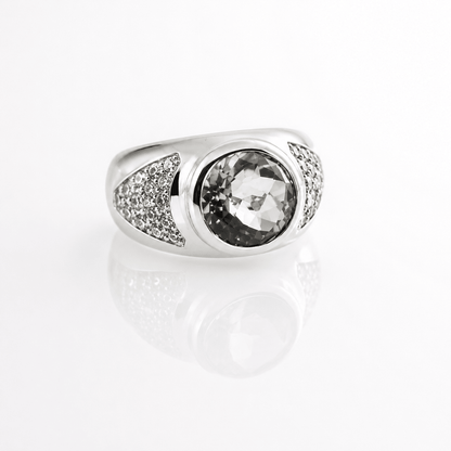 Beverly Ring - Green Topaz & Sapphires | Mikkel Brøgger - Bon Ton goods