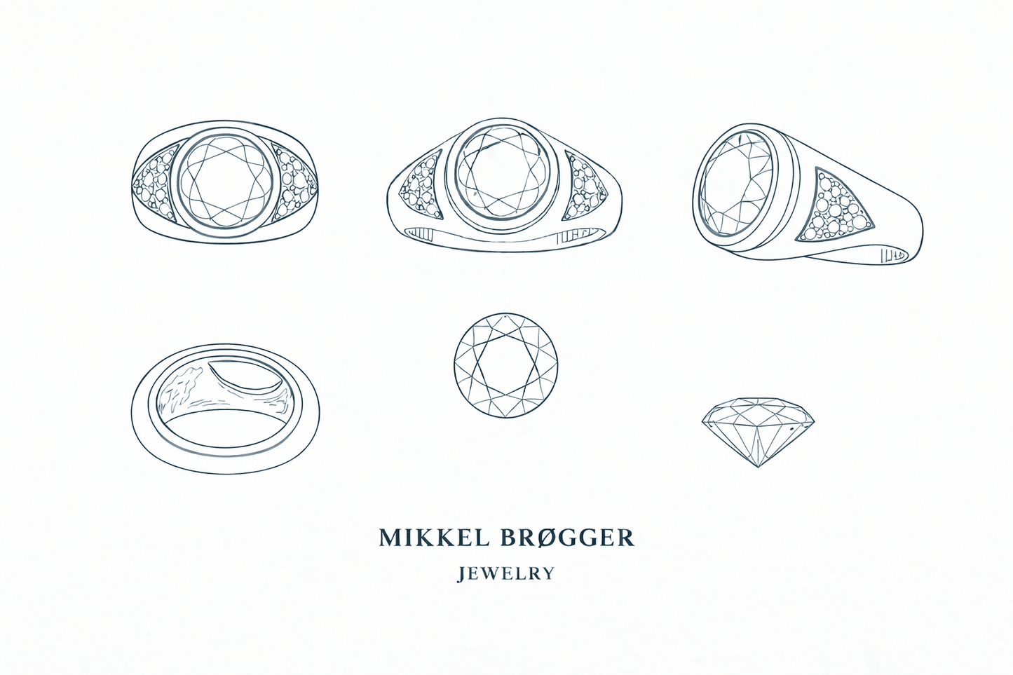 Beverly Ring - Green Topaz & Sapphires | Mikkel Brøgger - Bon Ton goods