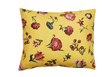 Bien Aimée Small Cushion | Antoinette Poisson Linen Cushion – Domino Paper Design - Bon Ton goods