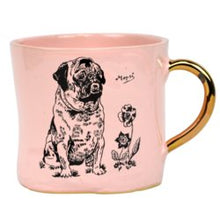 Load image into Gallery viewer, Big coffee cup &#39;Glam&#39; Pink - Bon Ton goods
