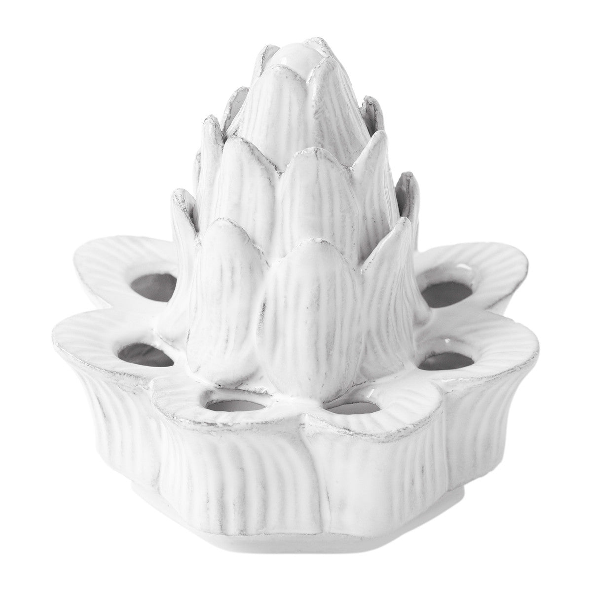 Big Flower Pick Artichoke Vase by Astier de Villatte, detail view 2
