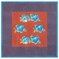 Double Peonia Rust-Old Pink - Tablecloth 110X110 | Lisa Corti