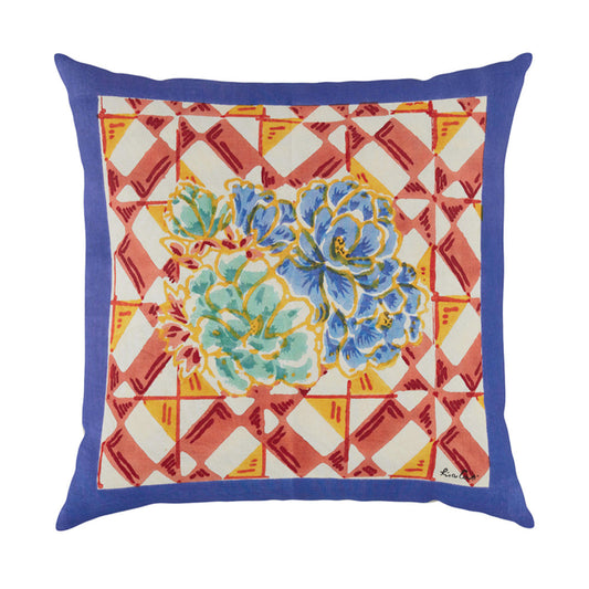 Positano Red Tiles Cushion Cover 45x45 | Lisa Corti