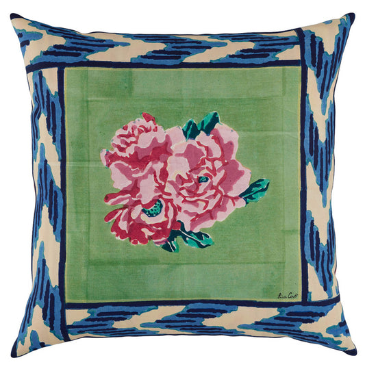 Nina Rose Mint Pillow Cushion Cover 60x60 | Lisa Corti